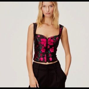 NWT- RARE- For Love & Lemon’s Bustier top- Small- Festival- Romantic